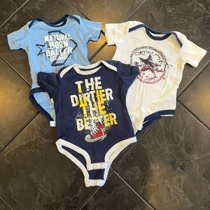 3 converse onesies